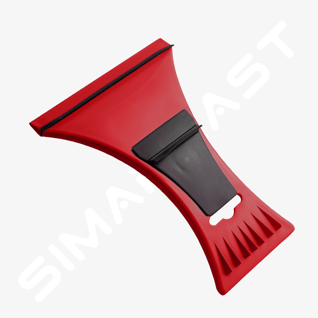 simaplast_skrabka_na_led_oboustranna_s_pryzovym_odstranovacem_vody_a_mini_skrabkou Double-sided ice scraper with a rubber water remover and a small scraper - Image 1